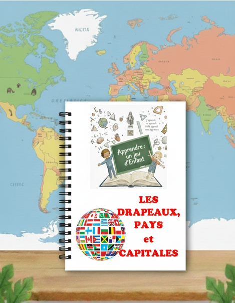 Les drapeaux, pays et capitales