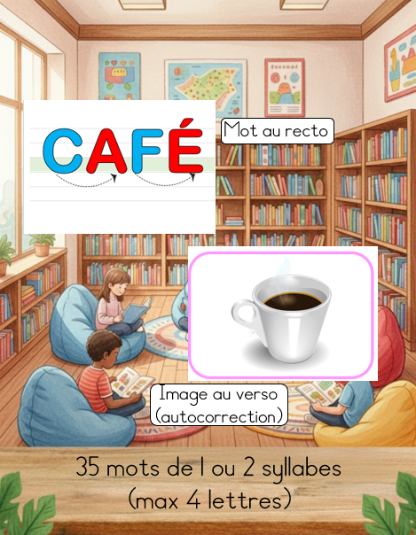 imagier de lecture liste rose