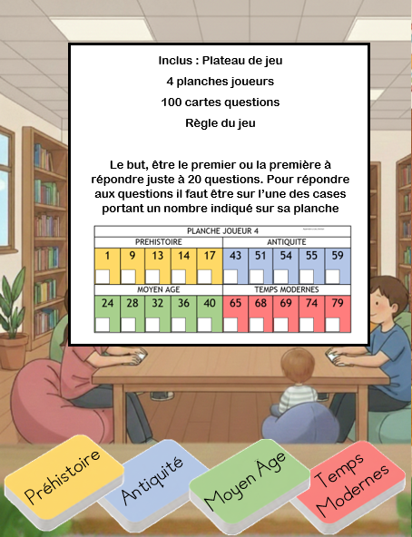 Jeu des 4 périodes d'Histoire