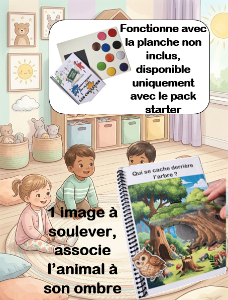 Livret magnétique Cache cache animaux