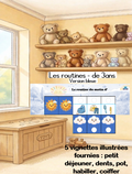 Routines matin et soir - de 3ans version bleue