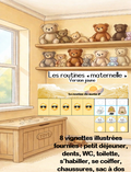 Routines matin et soir maternelle version jaune