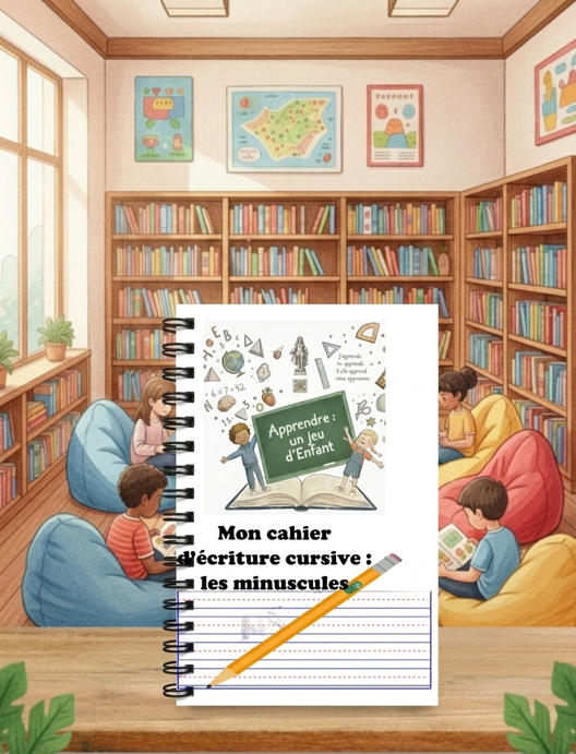Cahier d'écriture cursive