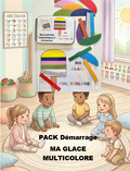 Pack démarrage glace multicolore